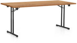  Összecsukható asztal 180 x 80 cm, fekete lábak, craft tölgy