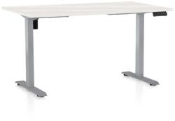 Rauman OfficeTech B állítható magasságú asztal, 140 x 80 cm, szürke alap, fehér kőris