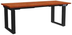 Rauman OfficeTech Strong állítható magasságú asztal 180 x 80 cm, fekete alap, cseresznye
