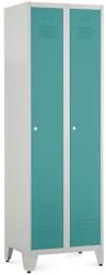 Rauman Fém szekrény, 60 x 50 x 191, 5 cm, helyreigazítással, hengerzár, zöld - ral 6033