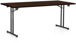  Összecsukható asztal 180 x 80 cm, fekete lábak, wenge