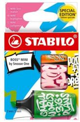 STABILO Szövegkiemelő készlet, 2-5 mm, STABILO, "Boss Mini Snooze One", 3 különböző szín (07/03-71) - nyomtassingyen