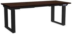 Rauman OfficeTech Strong állítható magasságú asztal 180 x 80 cm, fekete alap, wenge