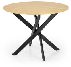 Halmar Waylon étkezőasztal, arany tölgy / fekete