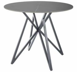 SIGNAL MEBLE Cyrano étkezőasztal 90 cm, szürke / fekete