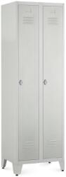 Rauman Fém szekrény, 60 x 50 x 191, 5 cm, helyreigazítással, lakathoz zár, világos szürke - ral 7035