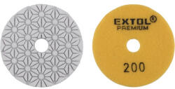 Extol PREMIUM 8803094 gyémánt csiszolókorong/polírkorong, csempe élcsiszoló, tépőzáras; 100mm, P200, száraz és vizes ( 8803094 ) (8803094)
