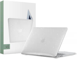 Tech-Protect MacBook Air 13" M2 / M3 / (2022-2024) Tok - Tech-Protect SmartShell - Átlátszó-Csillogó (WR-171397)