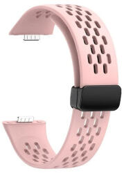 Huawei Watch Fit 3, szilikon pótszíj, lyukacsos, légáteresztő, rózsaszín