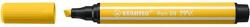 STABILO Rostirón, 1-5 mm, vágott hegy, STABILO "Pen 68 MAX", sárga (768/44) - mystock
