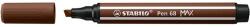 STABILO Rostirón, 1-5 mm, vágott hegy, STABILO "Pen 68 MAX", barna (768/45)
