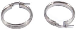 Ékszershop Matt ezüst karika fülbevaló (2175218)