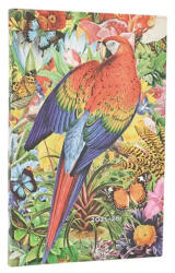 Paperblanks határidőnapló 18 hó (2025. júl-2026. dec. heti) Maxi, vertical, Flexis, Tropical Garden (FE0826-3)