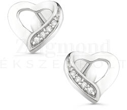 Ezüst szív fülbevaló (AG28391) 30-10564-610-99