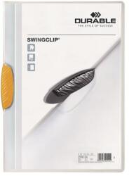 DURABLE Gyorsfűző, klipes, A4, DURABLE Swingclip® 30 , sárga (226004) - fodicoaruhaz