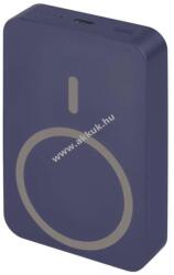 EMOS Powerbank külső akku WI 1046, 10000mAh, 20W, Wireless töltés, MagSafe compatibilis kék