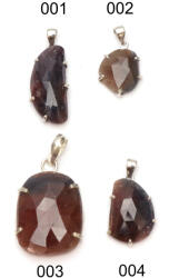  Pandantiv Safir Roz Natural Neregulat Fatetat 22-38 x 13-20 x 4-7 mm - Piatra Vindecarii si Abundentei - Argint 925 - 1 Buc