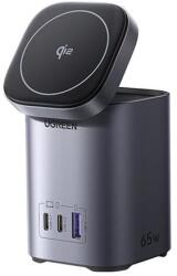 UGREEN Asztali gyorstöltő 2in1 UGREEN X555 USB + 2x USB-C, 65W, GaN (55321) - jatekotthon