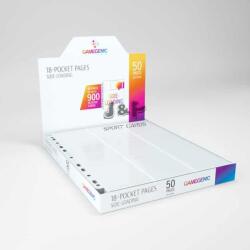 Gamegenic 18 zsebes lap, 11 lyukú oldaltöltésű kétoldalas - doboz (50db lap) - fehér