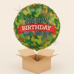 Grabo Balon folie Camuflaj Happy Birthday 46 cm