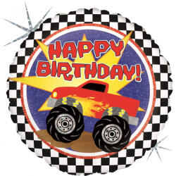 Balloons4party Balon folie masina Monster Truck Happy Birthday 46 cm - articole-petreceri - 14,99 RON