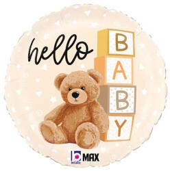 Balloons4party Balon folie Hello Baby ursulet 46 cm - articole-petreceri - 12,99 RON