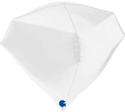 Grabo Balon folie diamant 4D alb satin 45 cm