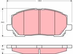 TRW Set placute frana TRW GDB3286 (GDB3286)