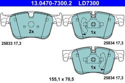 ATE Set placute frana ATE 13.0470-7300.2 (13.0470-7300.2)