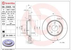 BREMBO Disc frana BREMBO 09. C003.11 (09.C003.11)
