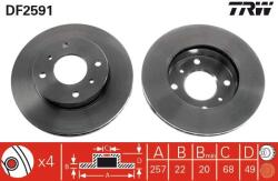 TRW Disc frana TRW DF2591 (DF2591) - fixbox