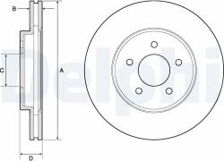 DELPHI Disc frana DELPHI BG4120 (BG4120) - fixbox