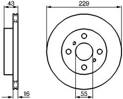 Bosch Disc frana BOSCH 0 986 478 491 (0 986 478 491) - fixbox