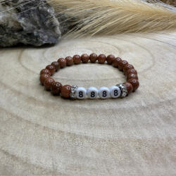  Isteni védelem Grabovoj 8888 ásvány karkötő 8 mm