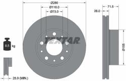 TEXTAR Disc frana TEXTAR 92286103 (92286103)