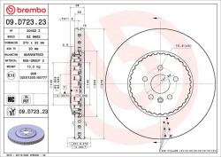 BREMBO Disc frana BREMBO 09. D723.23 (09.D723.23)