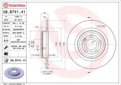 BREMBO Disc frana BREMBO 08. B741.41 (08.B741.41)