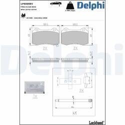 DELPHI Set placute frana DELPHI LP5009EV (LP5009EV)