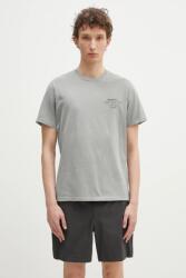 Barbour pamut póló Hickling Tee szürke, férfi, nyomott mintás, MTS1269 - szürke L