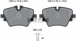 TEXTAR Set placute frana TEXTAR 2561705 (2561705)