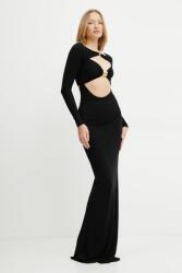 Elisabetta Franchi ruha fekete, maxi, testhezálló, ABR5952E2 - fekete 40