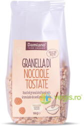 DAMIANO Granule de Alune de Padure Prajite fara Gluten Ecologice/Bio 100g