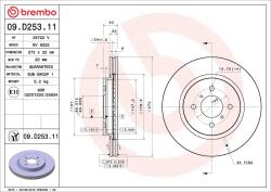 BREMBO Disc frana BREMBO 09. D253.11 (09.D253.11)