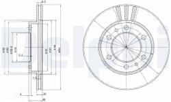 DELPHI Disc frana DELPHI BG2591 (BG2591) - fixbox