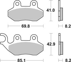 BREMBO Set placute frana BREMBO 07005 (07005)