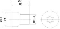 TEXTAR Surub, disc frana TEXTAR TPM0005 (TPM0005) - fixbox