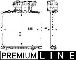 MAHLE Radiator, racire motor MAHLE CR 770 000P (CR 770 000P)