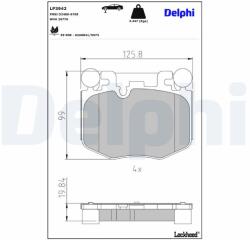 DELPHI Set placute frana DELPHI LP3942 (LP3942)