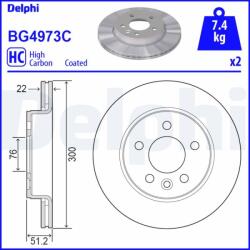 DELPHI Disc frana DELPHI BG4973C (BG4973C) - fixbox