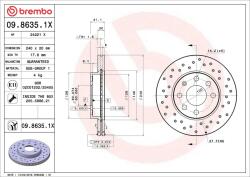 BREMBO Disc frana BREMBO 09.8635. 1X (09.8635.1X)